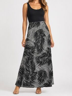 Matty-m Women's Grey and Black Skirt